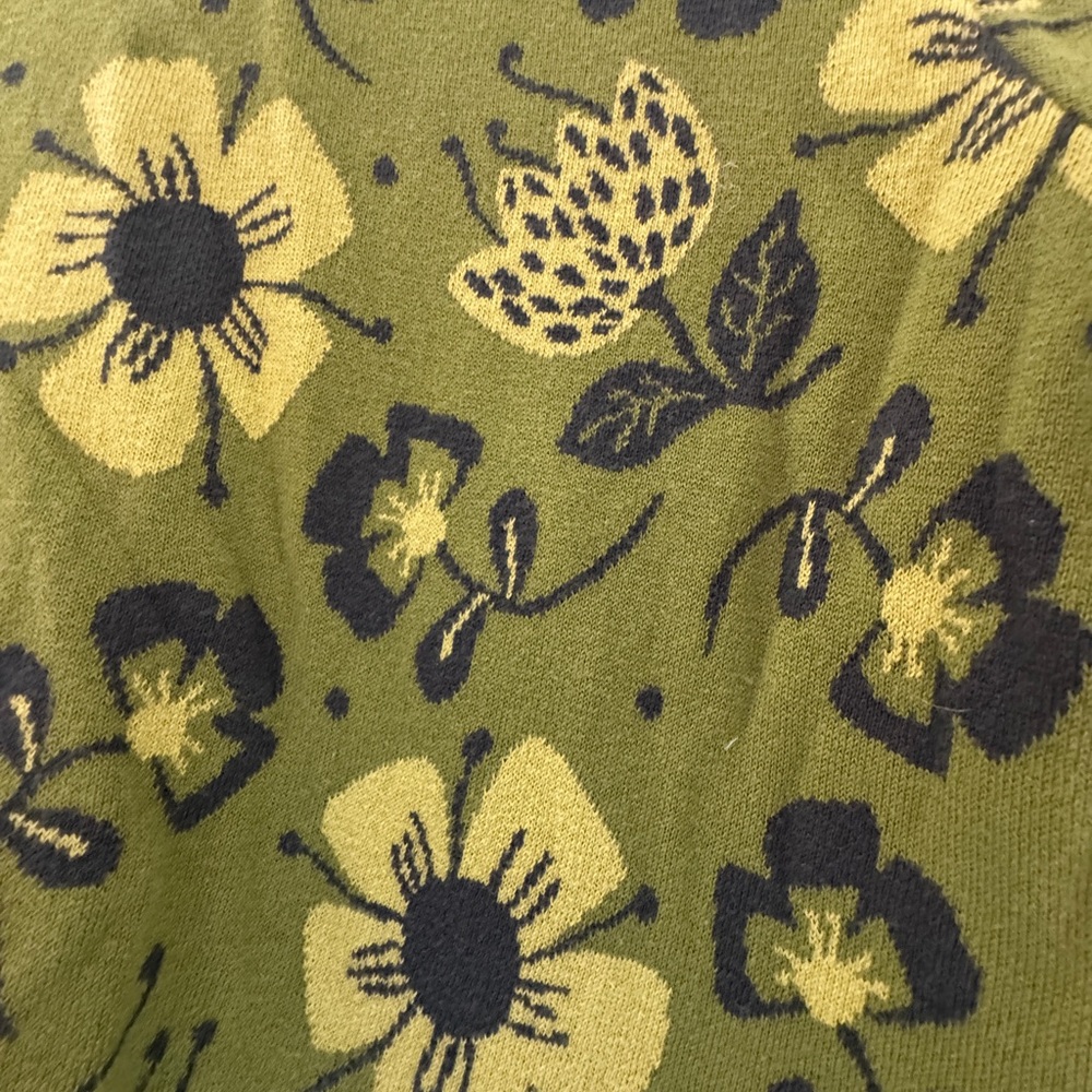 Gudrun sjoden green flower sweater - Picture 5 of 5